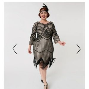 Unique Vintage 20's Flapper Dress 3X